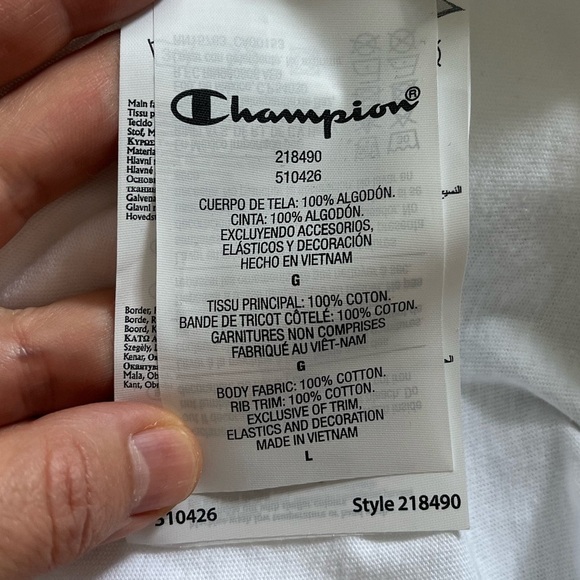 Champion White Men's T-Shirt - Picture 5 of 5